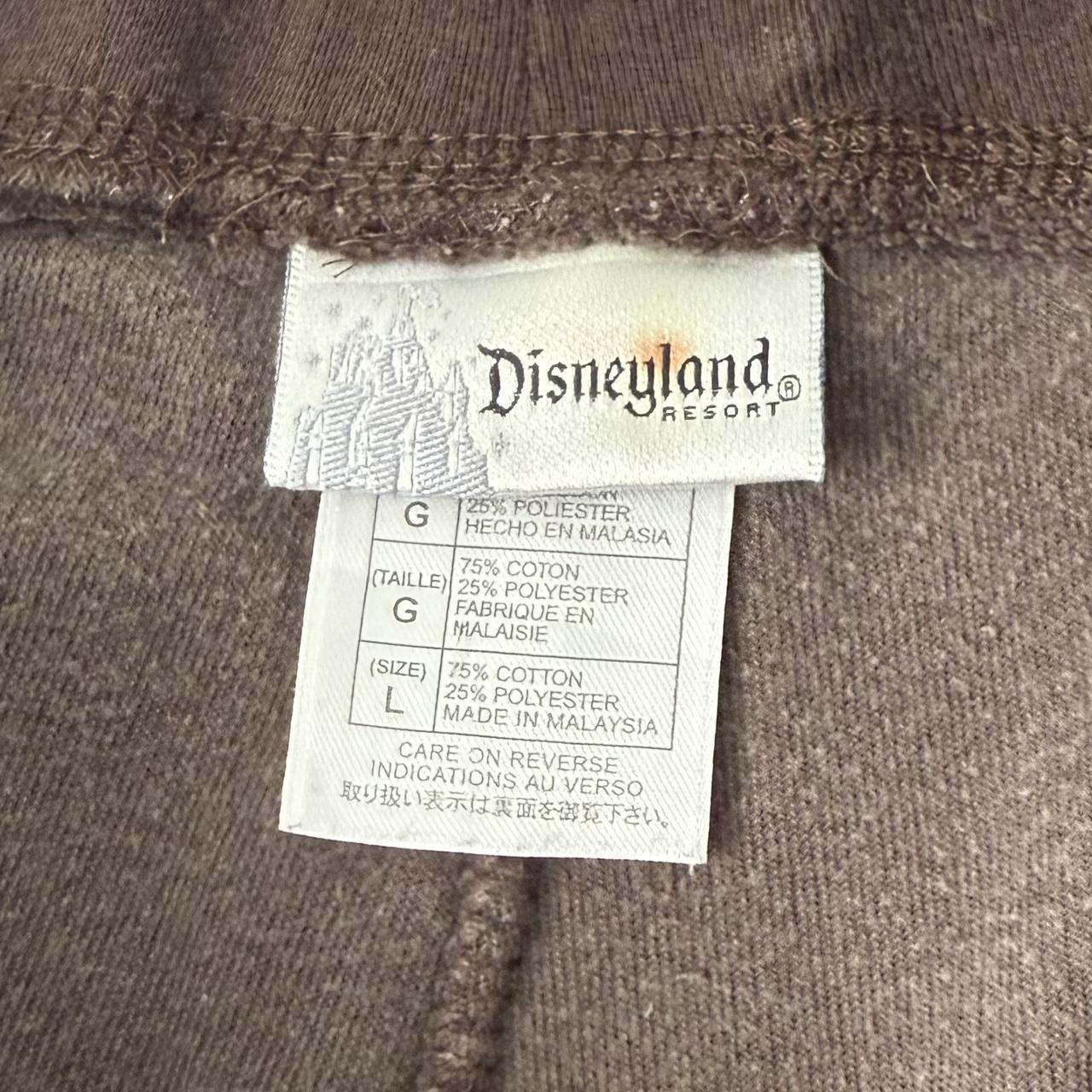 Disneyland brown velvet sweatpants (L)