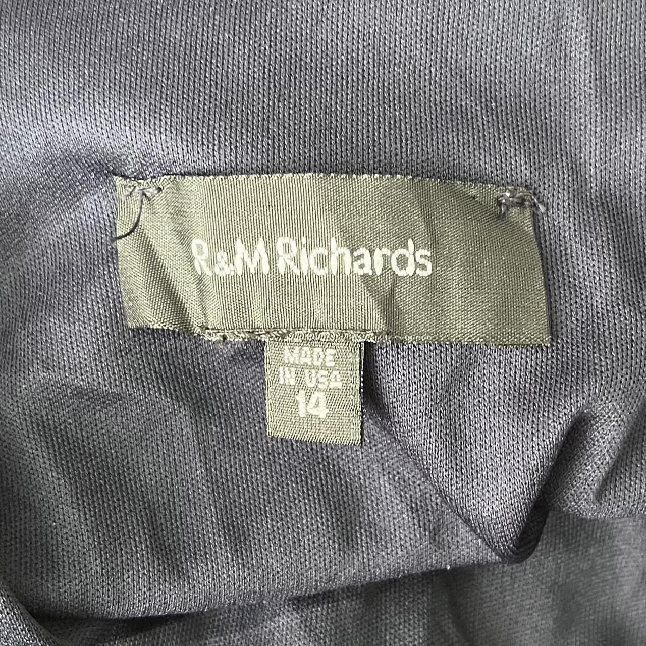 R&M Richard’s navy chiffon maxi dress (14)