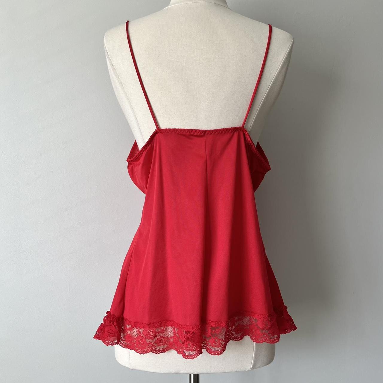 Princess red lace vintage top (fits M/L)