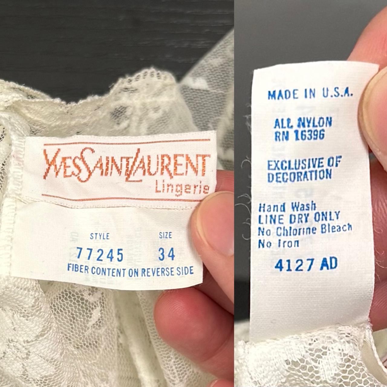 YSL vintage sheer lace cami (34/S)