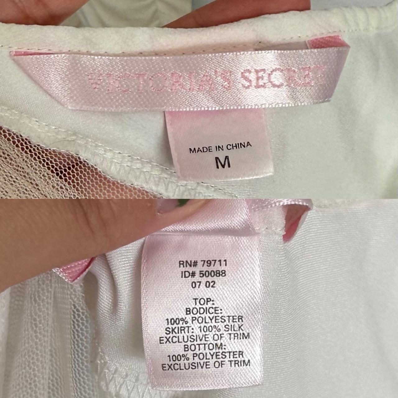 Victoria’s Secret white silk slip dress (M)